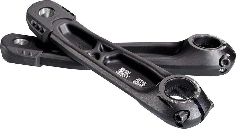 e*thirteen e*spec Plus Ebike Crank Arm Set - Shimano EP8 170mm Black Ebike Crankset E*thirteen
