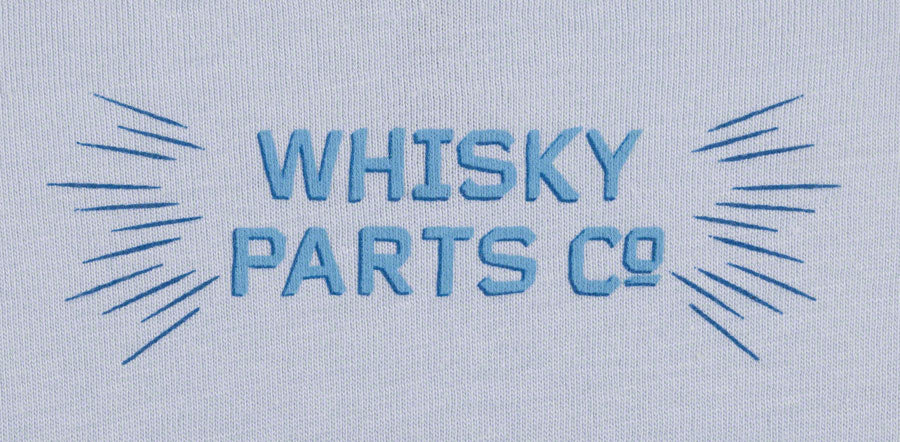Whisky Revere the Ride T-Shirt - Light Blue Large Shirts Whisky Parts Co.