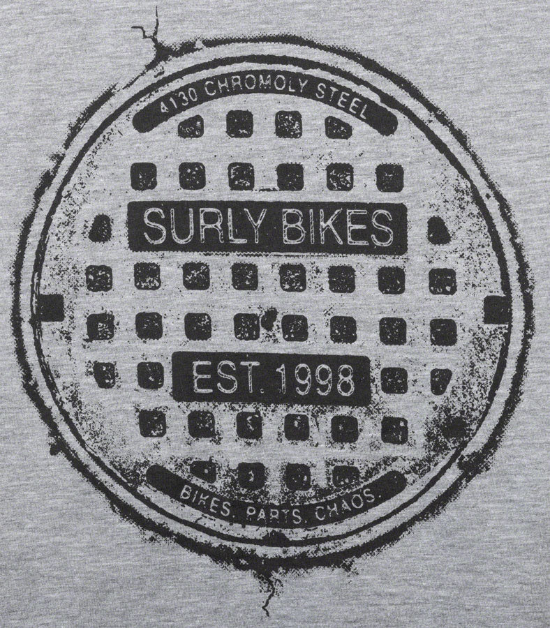 Surly The Ultimate Frisbee Womens T-Shirt - Gray Large Shirts Surly