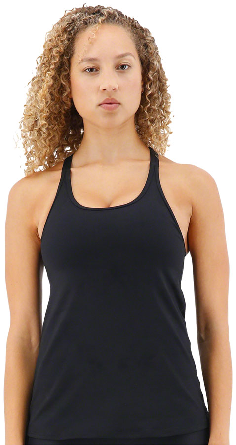 TYR Solid Taylor Tank Top - Womens Black Size 6 - CL42322