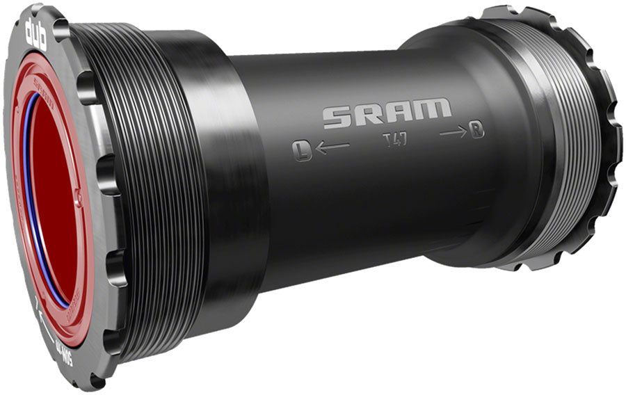 SRAM DUB Wide T47 Ceramic Bottom Bracket - T47 85.5mm Road-Wide Black Bottom Brackets SRAM
