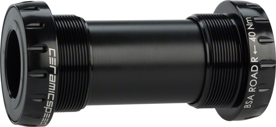 CeramicSpeed BSA Road Bottom Bracket - English Thread 68mm 24mm Spindle BLK Bottom Brackets CeramicSpeed
