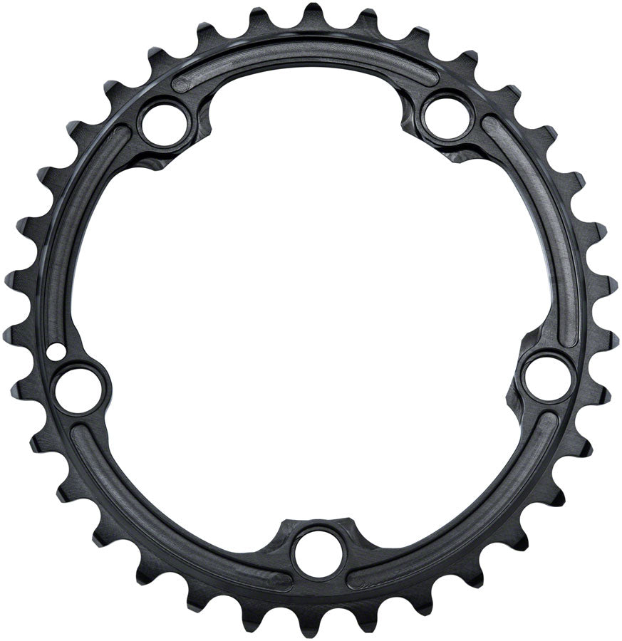 absoluteBLACK Premium Oval 110 BCD Road Inner Chainring SRAM - 34t 110 BCD 5-Bolt BLK Chainrings Absolute Black
