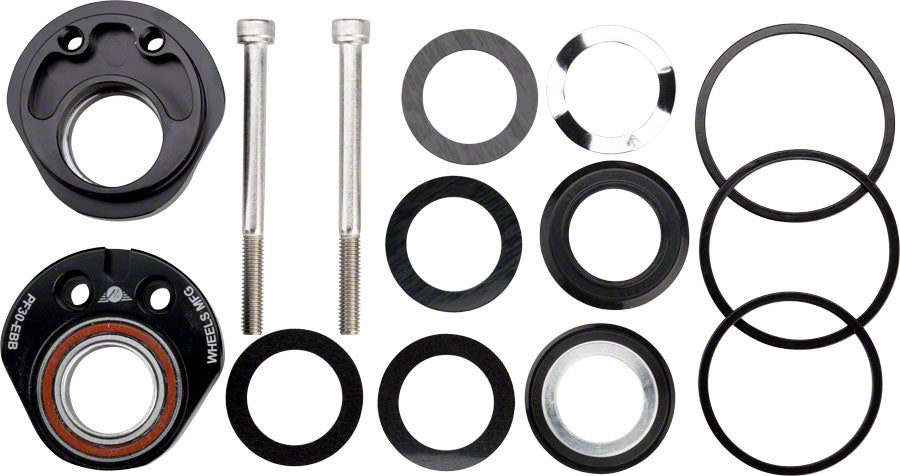 Wheels Manufacturing PF30 Eccentric Bottom Bracket For 24mm Shimano Systems BLK Bottom Brackets Wheels Manufacturing