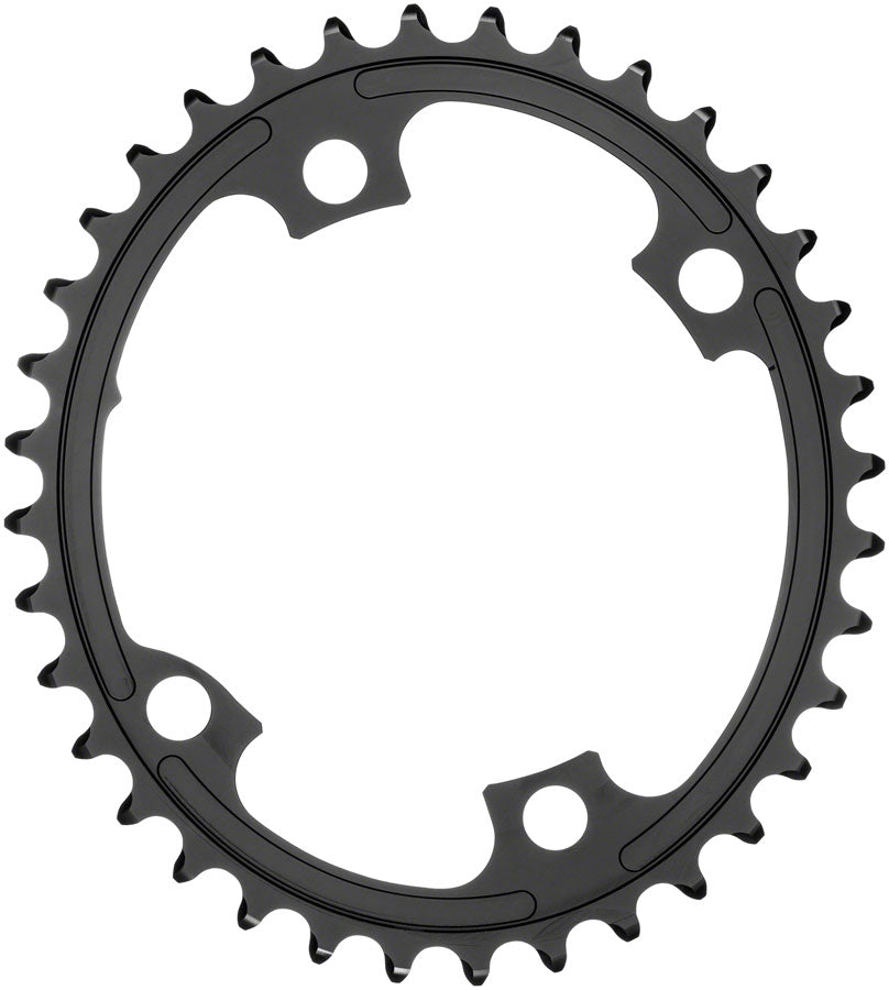 absoluteBLACK Premium Oval 110 BCD Road Inner Chainring Shimano Dura-Ace 9100 - 36t 110 Shimano Asymmetric BCD 4-Bolt BLK Chainrings Absolute Black