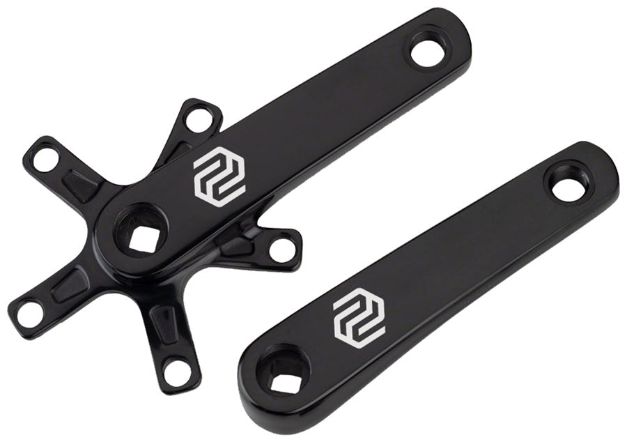 Promax SQ-1 Crank Arm Set - 150mm Square Taper JIS Spindle Interface 110mm BCD BLK BMX Cranksets Promax