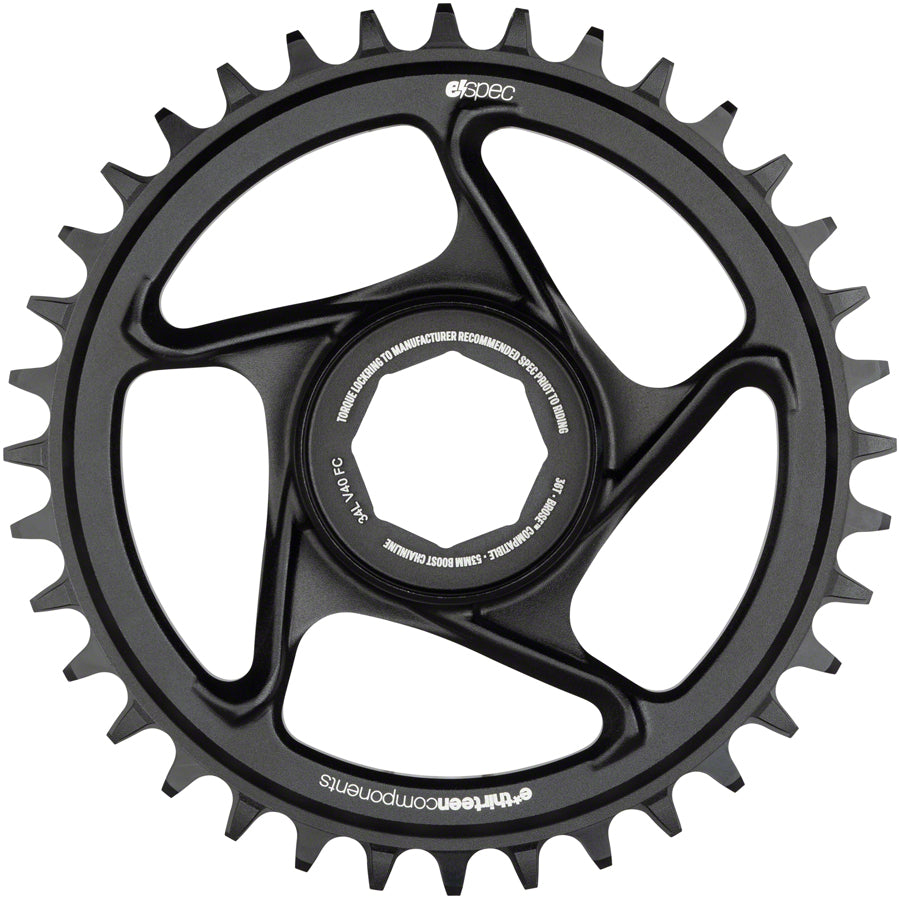 e*thirteen e*spec Aluminum Direct Mount Chainring 36t for Brose S Mag Black Chainrings E*thirteen