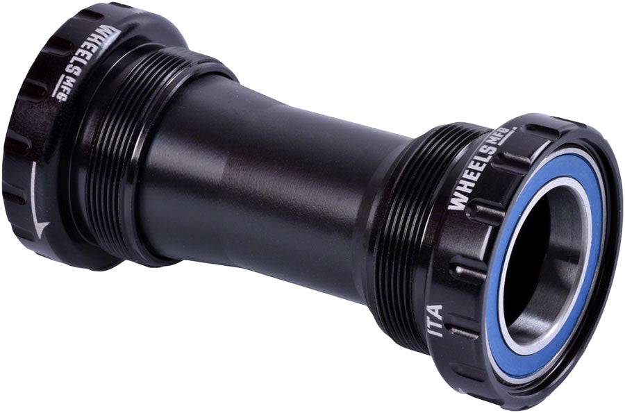 Wheels Manufacturing Italian Bottom Bracket - 24mm Spindle ABEC 3 Black Bottom Brackets Wheels Manufacturing