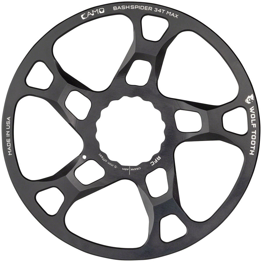 Wolf Tooth CAMO BashSpider RaceFace CINCH - M5 Boost 52mm Chainline 3mm Offset Crank Spider Wolf Tooth