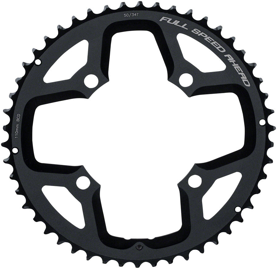 Full Speed Ahead Gossamer ABS Chainring - 50t 110 Full Speed Ahead ABS BCD 4-Bolt Aluminum N10/N11 BLK Chainrings FSA