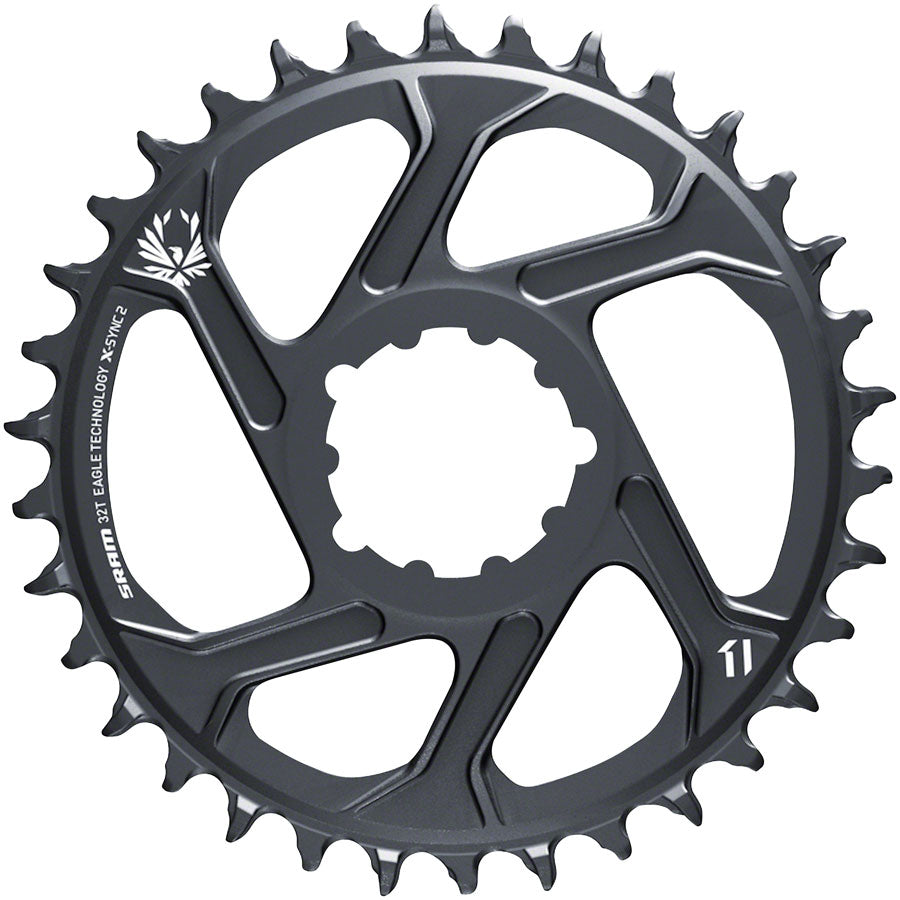 SRAM 32T X-Sync 2 SL Direct Mount Eagle Chainring 3mm Boost Offset Lunar Gray Chainrings SRAM
