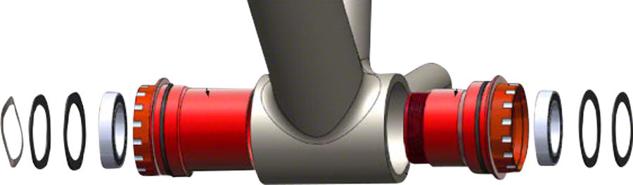 Wheels Manufacturing PressFit 30 to Shimano Bottom Bracket Angular Contact Bearings BLK Cups Bottom Brackets Wheels Manufacturing