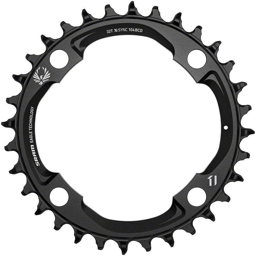 SRAM X-Sync 2 Eagle Chainring - 32t 104mm BCD 12-Speed Aluminum BLK Mahle Chainrings SRAM