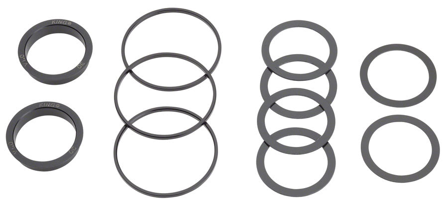Chris King ThreadFit T47 30x Bottom Bracket Fit Kit 5 - T47 For 30mm Spindles BLK Bottom Brackets Chris King