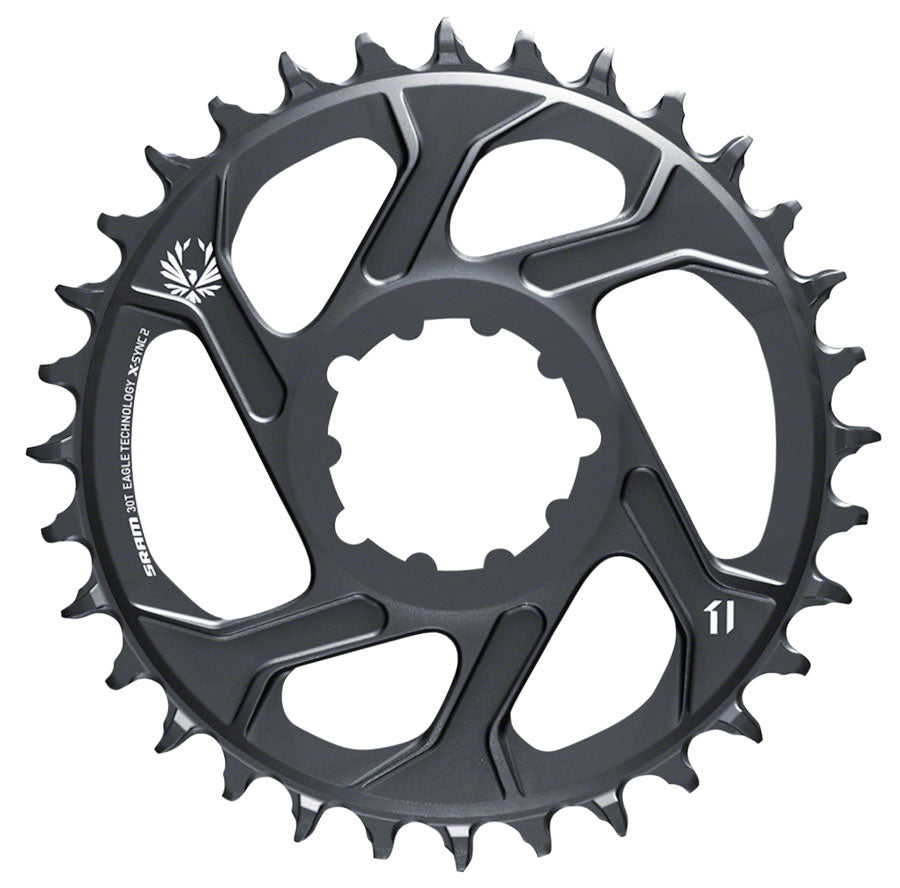 SRAM Eagle X-SYNC 2 Direct Mount Chainring - 30t Direct Mount 3mm Offset For Boost Lunar Grey Chainrings SRAM