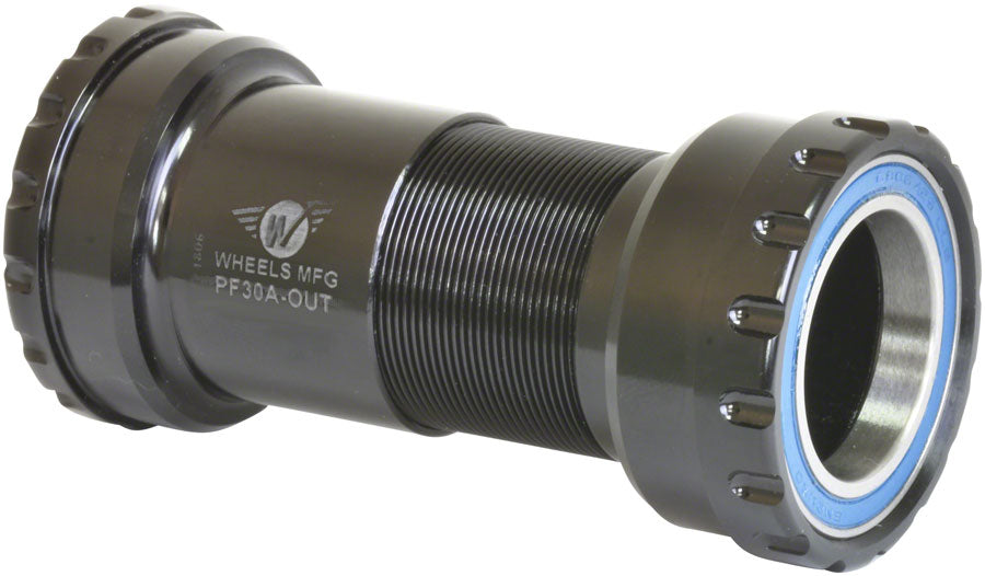 Wheels Manufacturing PF30A Thread-Together Bottom Bracket - DUB Spindle ABEC-3 Bearing BLK Bottom Brackets Wheels Manufacturing