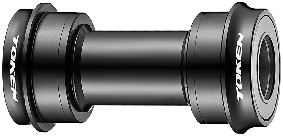 Token BB30AR Press Fit Bottom Bracket - BB30 Shimano HollowTech II Black Bottom Brackets Token