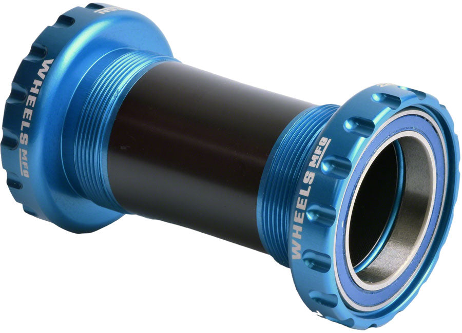 Wheels Manufacturing BSA Bottom Bracket - DUB Spindle ABEC 3 Teal Bottom Brackets Wheels Manufacturing