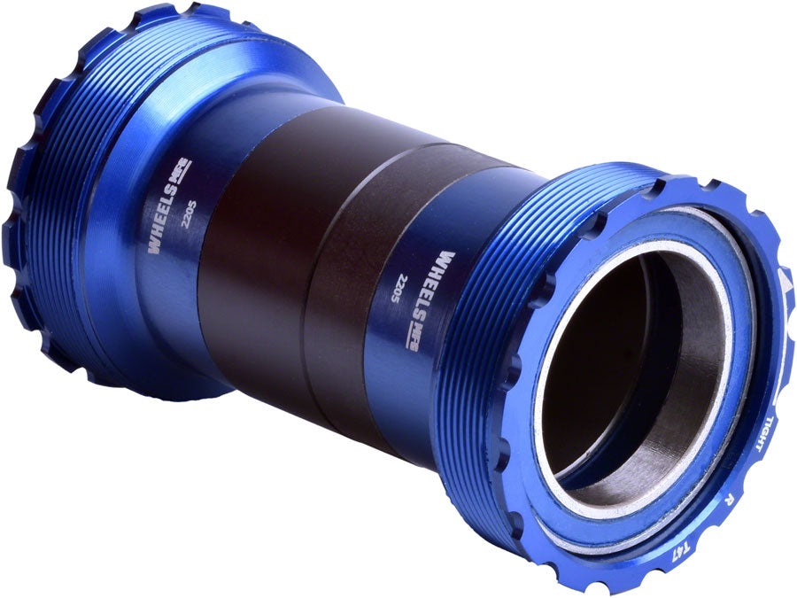 Wheels Manufacturing T47 Inboard Bottom Bracket - For 30mm Spindle ABEC-3 Bearings Fits Frames 68mm-132mm BB Shells Blue Bottom Brackets Wheels Manufacturing