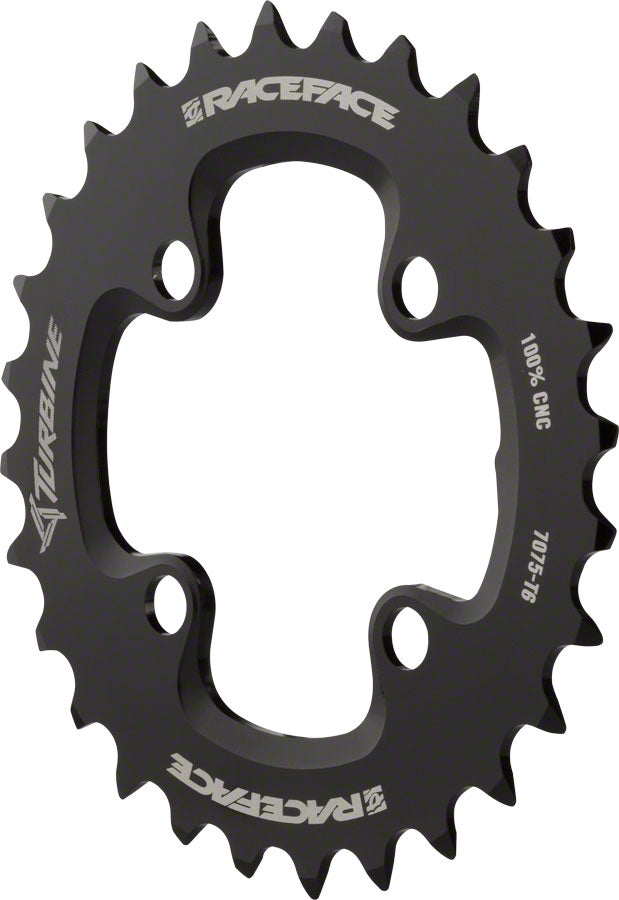 RaceFace Turbine 11-Speed Chainring: 64mm BCD 26t Black Chainrings Race Face