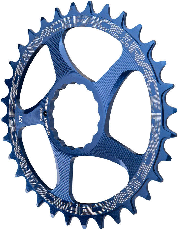 RaceFace Narrow Wide Chainring: Direct Mount CINCH 26t Blue Chainrings Race Face