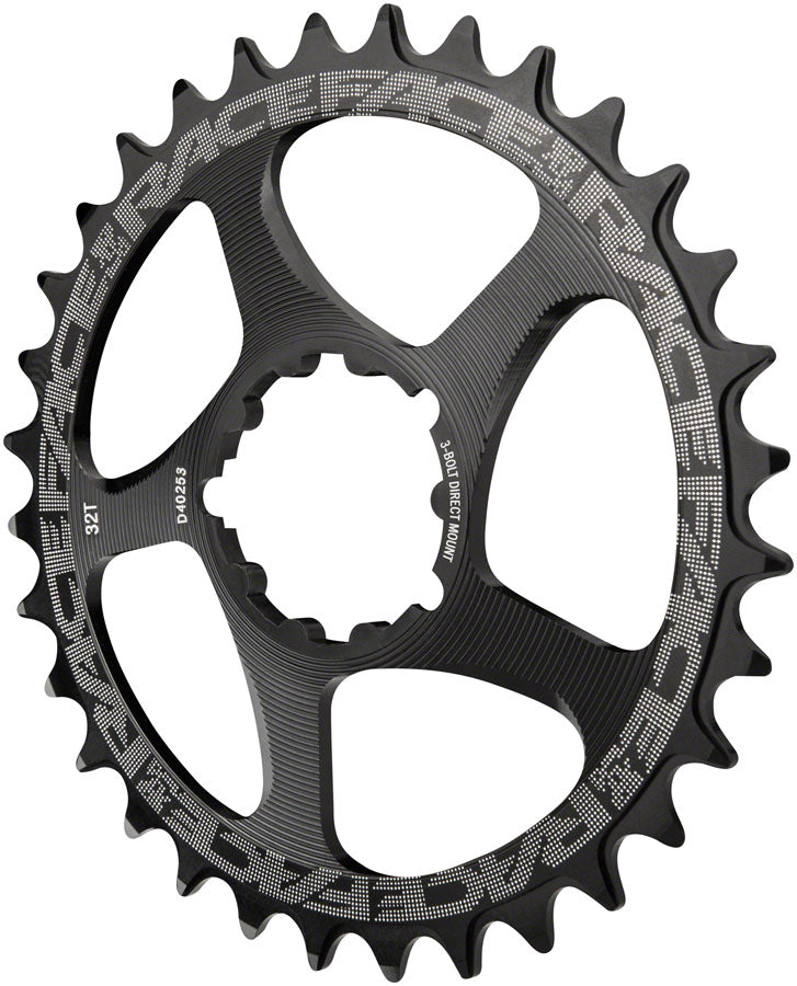 RaceFace Narrow Wide Chainring: Direct Mount 3-Bolt Compatible 28t Black Chainrings Race Face