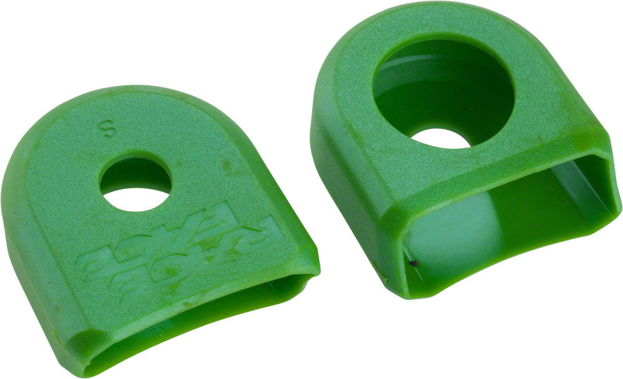 RaceFace Crank Boots: For Alloy Cranks 2-Pack Green Crank Bolts and Parts Race Face