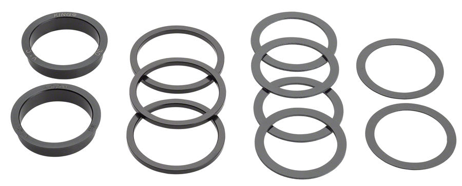Chris King ThreadFit 30 Bottom Bracket Fit Kit 3 - English For 30mm Spindles Silver Bottom Brackets Chris King