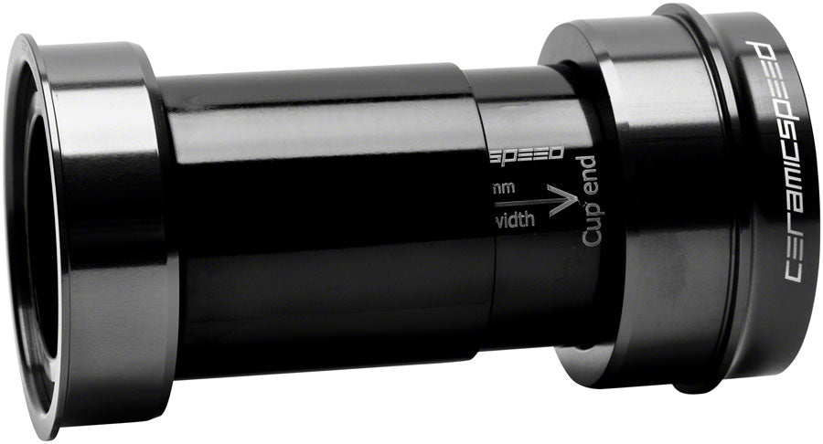 CeramicSpeed PF30A Road Bottom Bracket - DUB Road Spindle Black Bottom Brackets CeramicSpeed