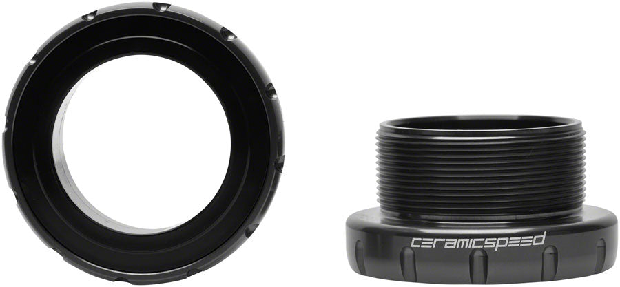 CeramicSpeed Italian Road Bottom Bracket - DUB Road Spindle Black Bottom Brackets CeramicSpeed