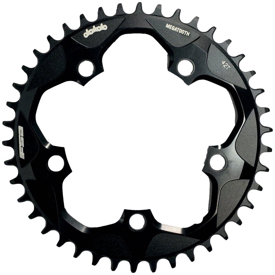 Full Speed Ahead Super Road Megatooth Chainring - 42t 110mm BCD 5-Bolt Aluminum For 1x11-Speed BLK Chainrings FSA