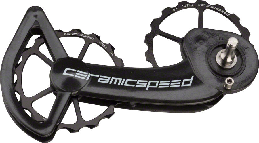 CeramicSpeed OSPW Pulley Wheel System SRAM eTap - Alloy Pulley Carbon Cage BLK Cage Assembly CeramicSpeed