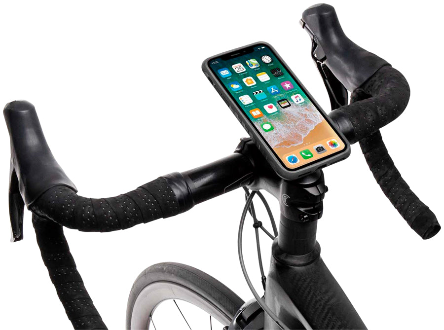 Topeak Ridecase with Mount - Fits iPhone XR Black/Gray Phone Bag and Holder Topeak