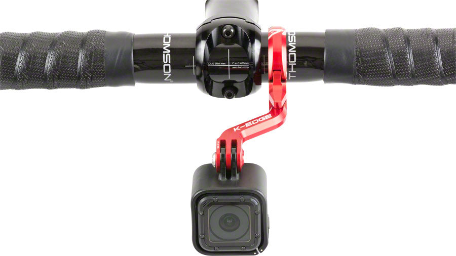 K-EDGE Go Big Pro Universal Action Camera Light On-Center Handlebar Mount 31.8mm BLK Camera Mounts K-Edge