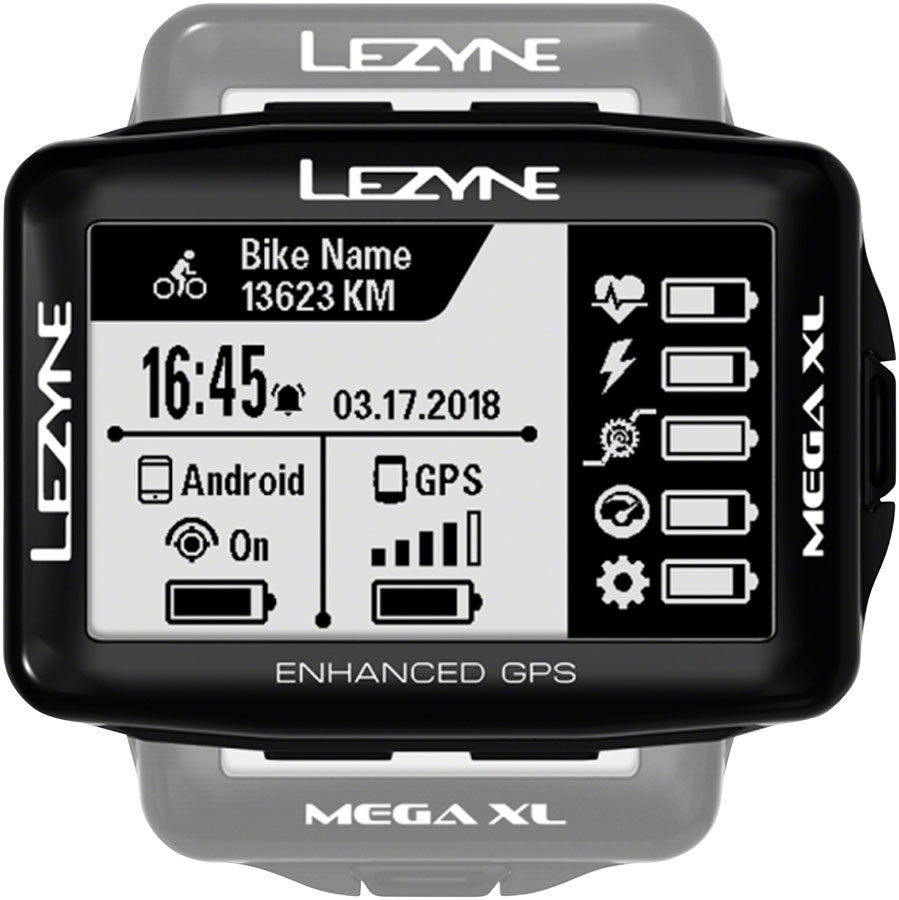 Lezyne Mega XL GPS HR Computer Bike Computers Lezyne