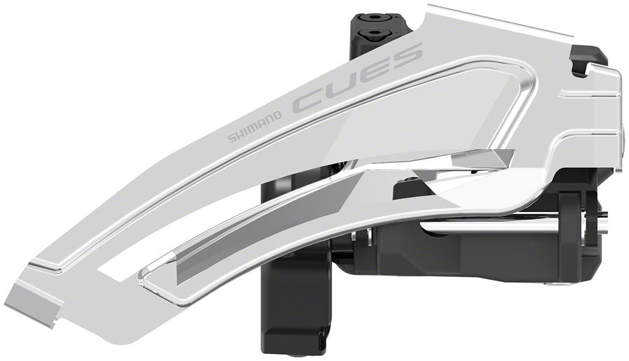 Shimano CUES FD-U6010-L Front Derailleur - 10/11-Speed Double Top-Swing Low Clamp Mount 40/46t Max BLK/Silver Front Derailleurs and Parts Shimano