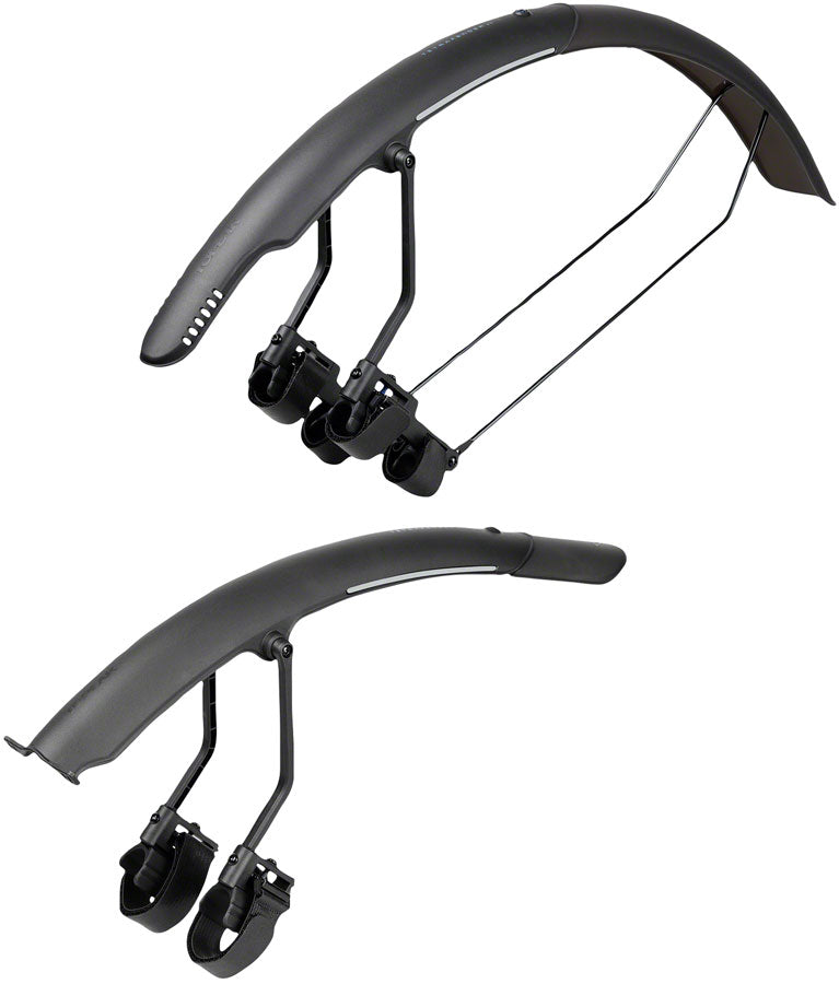 Topeak Tetrafender R1 / R2 Fender Set - Fits Up To 650/700 x 32 Road Tire BLK Clip-On Fender Topeak