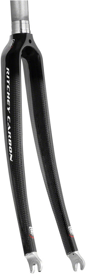 Ritchey Comp Carbon Road Fork: 700c QR 1" Aluminum Steerer Black Road Fork Ritchey