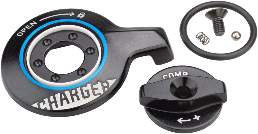 RockShox Charger RLC Compression Damper Knob Kit - Crown-Adjust SID RLC A1 SID Ultimate B4 Adjuster Knob & External Hardware RockShox