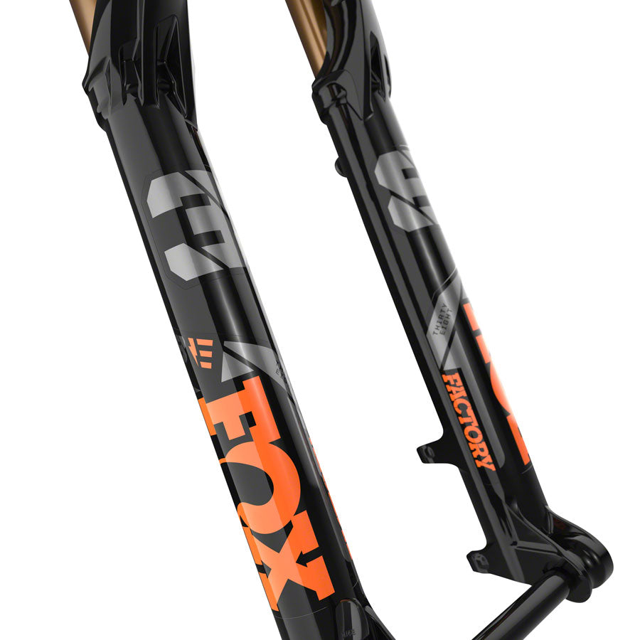 FOX 38 E-Optimized Factory Suspension Fork - 27.5" 170 mm 15QR x 110 mm 44 mm Offset Shiny BLK Grip 2 Suspension Fork Fox Shox