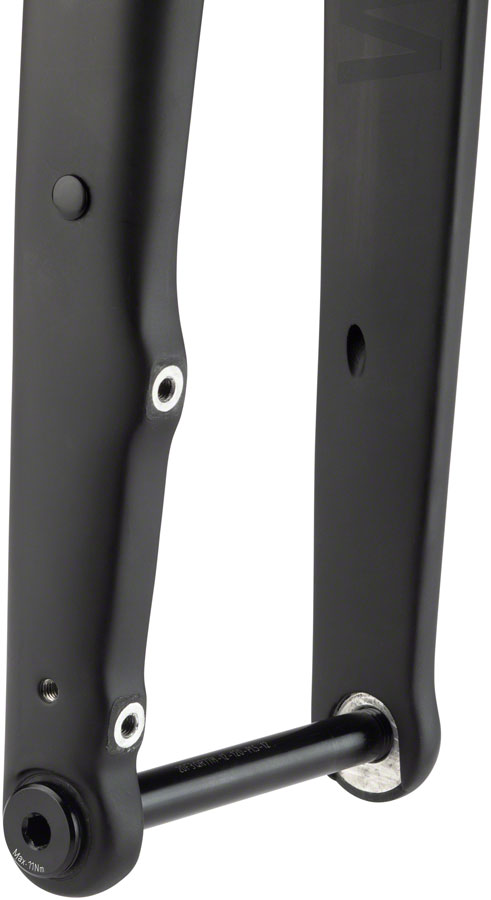 WHISKY No.9 CXLR Fork - 12mm Thru-Axle 1.5" Tapered Carbon Steerer Flat Mount Disc Matte BLK Cyclocross/Hybrid Fork Whisky Parts Co.