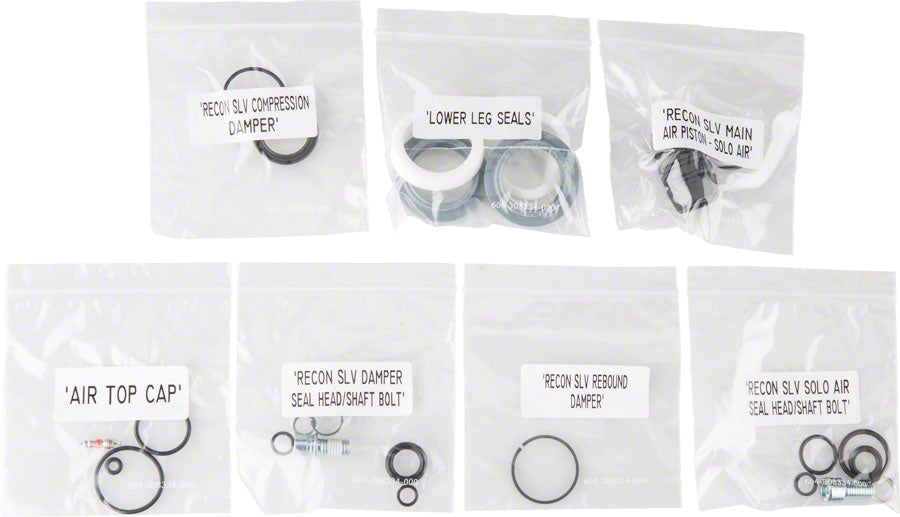 RockShox Fork Service Kit Full: Recon Silver (2013-2015) Solo Air Service Kit RockShox