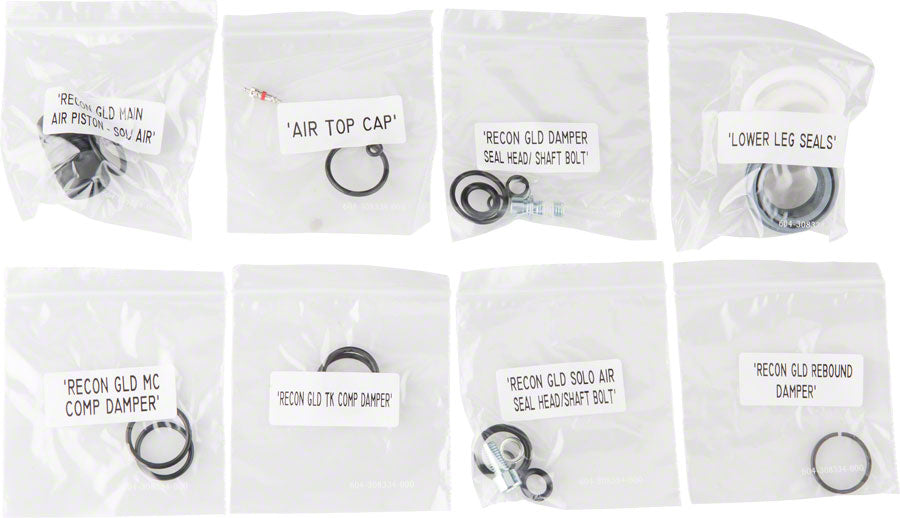 RockShox Fork Service Kit Full: Recon Gold (2013-2016) Solo Air Service Kit RockShox