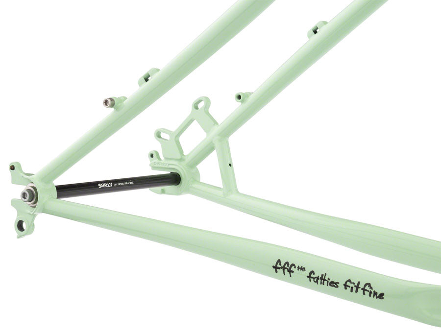 FM0238 Surly Ice Cream Truck Fat Bike Frameset - 26" Steel Buttermint Green Small Fat Bike Frame Surly