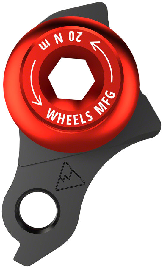 Wheels Manufacturing Universal Derailleur Hanger - 487-1 For Trek ABP MTB Frames designed to accept SRAM UDH BLK/Red Derailleur Hangers and Hardware Wheels Manufacturing