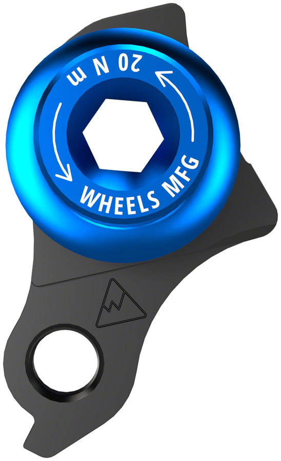 Wheels Manufacturing Universal Derailleur Hanger - 487-5 For Trek ABP MTB Frames designed to accept SRAM UDH BLK/Teal Derailleur Hangers and Hardware Wheels Manufacturing