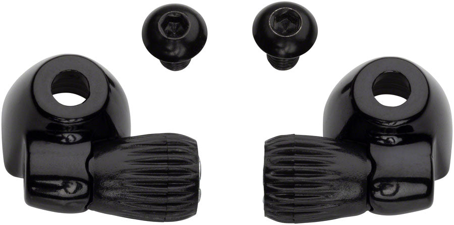 Problem Solvers Downtube Housing Stops with Barrel Adjusters Black Cable Stop and Guides Problem Solvers