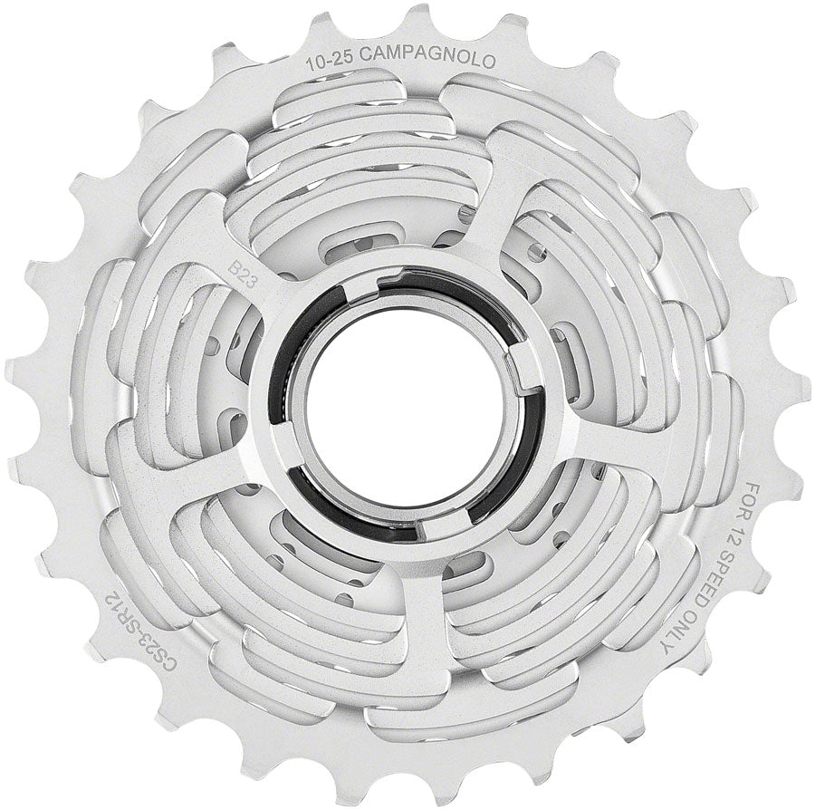 Campagnolo Super Record Wireless Cassette - 10-25t 12-Speed Silver Cassettes and Cogs Campagnolo