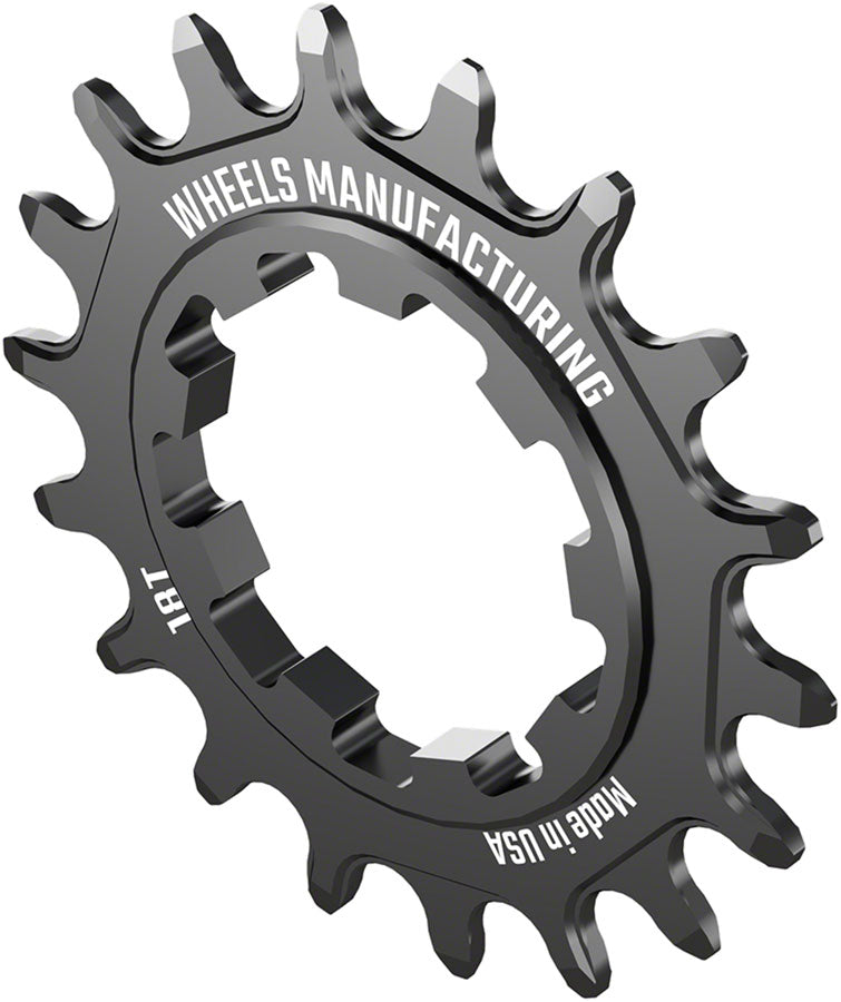 Wheels Manufacturing SOLO-XD Cog - 18t Black Driver and Single Cog Wheels Manufacturing