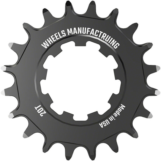 Wheels Manufacturing SOLO-XD Cog - 20t Black Driver and Single Cog Wheels Manufacturing   